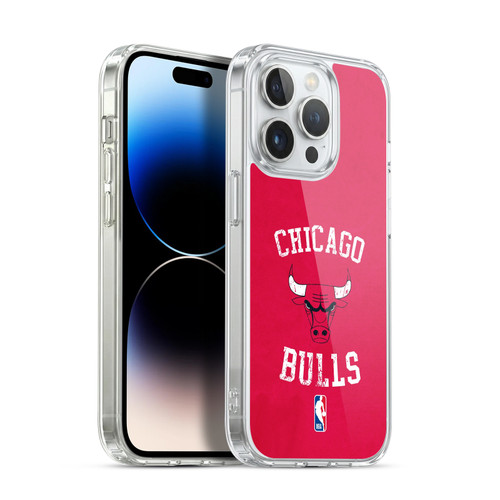 NBA Chicago Bulls Distressed Soft Gel Case for Apple iPhone 13 Pro & MagSafe