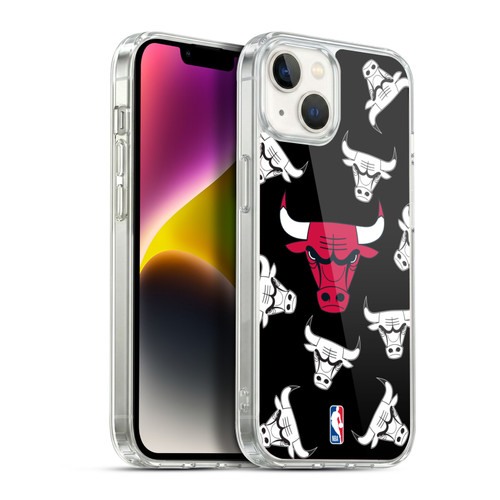 NBA Chicago Bulls Patterns Soft Gel Case for Apple iPhone 14 Plus & MagSafe