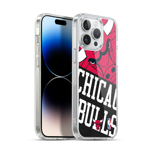 NBA Chicago Bulls Half Oversized Soft Gel Case for Apple iPhone 14 Pro Max & MagSafe