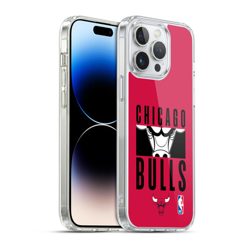 NBA Chicago Bulls Typography Soft Gel Case for Apple iPhone 14 Pro Max & MagSafe