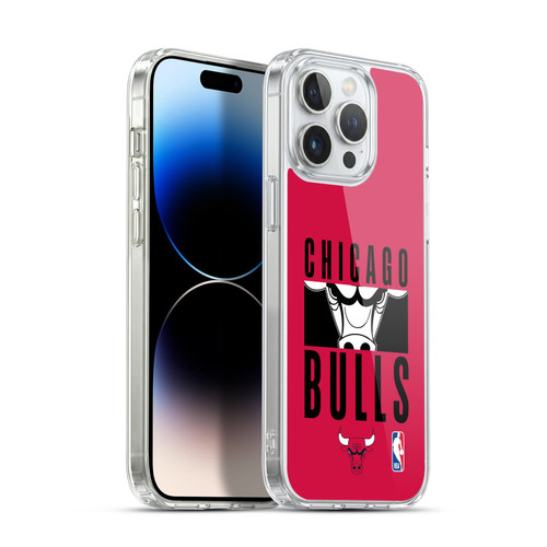NBA Chicago Bulls Typography Soft Gel Case for Apple iPhone 14 Pro Max & MagSafe