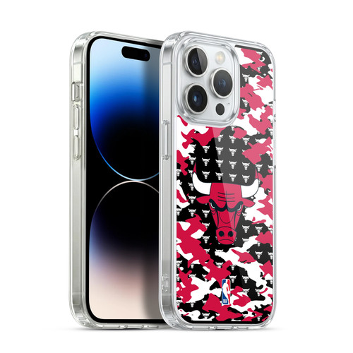 NBA Chicago Bulls Camouflage Soft Gel Case for Apple iPhone 14 Pro & MagSafe