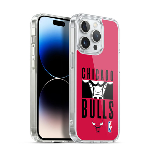 NBA Chicago Bulls Typography Soft Gel Case for Apple iPhone 14 Pro & MagSafe