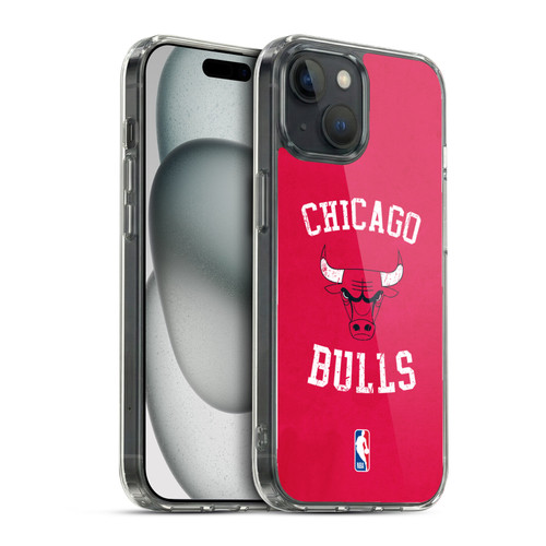 NBA Chicago Bulls Distressed Soft Gel Case for Apple iPhone 15 & MagSafe