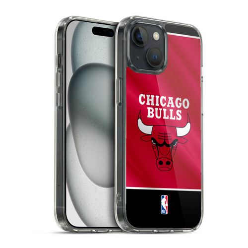 NBA Chicago Bulls Horizontal Banner Soft Gel Case for Apple iPhone 15 & MagSafe