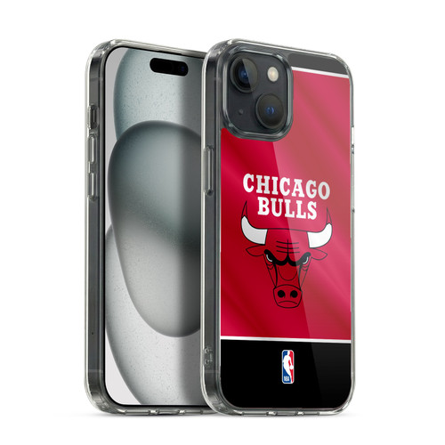 NBA Chicago Bulls Horizontal Banner Soft Gel Case for Apple iPhone 15 & MagSafe