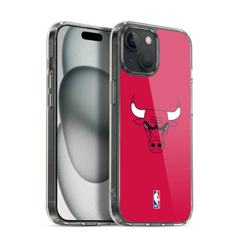 NBA Chicago Bulls Plain Soft Gel Case for Apple iPhone 15 & MagSafe