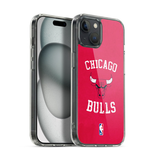 NBA Chicago Bulls Distressed Soft Gel Case for Apple iPhone 15 Plus & MagSafe