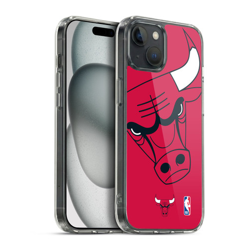 NBA Chicago Bulls Oversized Soft Gel Case for Apple iPhone 15 Plus & MagSafe