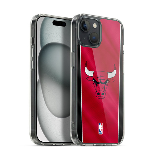 NBA Chicago Bulls Vertical Banner Soft Gel Case for Apple iPhone 15 Plus & MagSafe