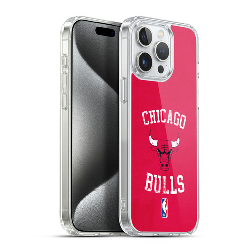 NBA Chicago Bulls Distressed Soft Gel Case for Apple iPhone 15 Pro Max & MagSafe