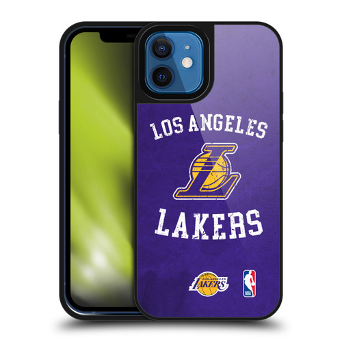 NBA Los Angeles Lakers Distressed Gel Armour Case For Apple iPhone 12 / iPhone 12 Pro