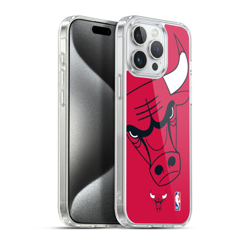 NBA Chicago Bulls Oversized Soft Gel Case for Apple iPhone 15 Pro Max & MagSafe