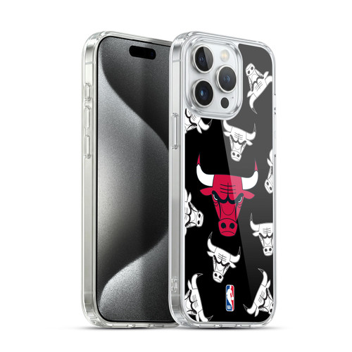 NBA Chicago Bulls Patterns Soft Gel Case for Apple iPhone 15 Pro Max & MagSafe