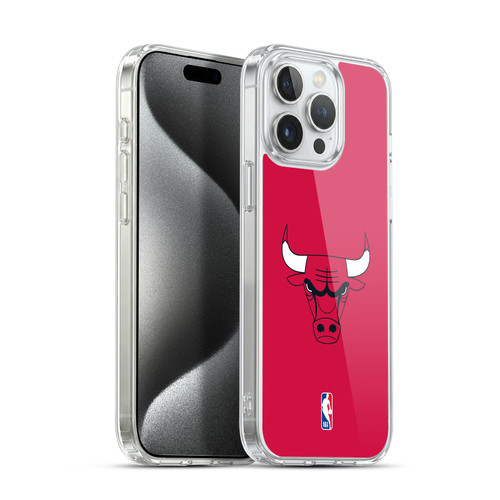 NBA Chicago Bulls Plain Soft Gel Case for Apple iPhone 15 Pro Max & MagSafe