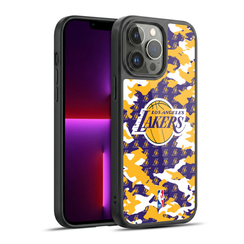 NBA Los Angeles Lakers Camouflage Gel Armour Case For Apple iPhone 13 Pro Max