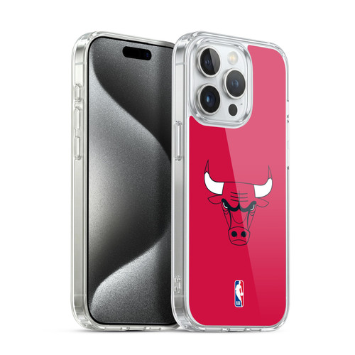 NBA Chicago Bulls Plain Soft Gel Case for Apple iPhone 15 Pro & MagSafe