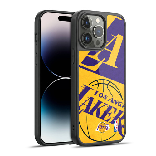 NBA Los Angeles Lakers Half Oversized Gel Armour Case For Apple iPhone 14 Pro Max