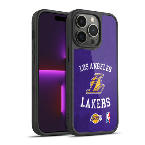 NBA Los Angeles Lakers Distressed Gel Armour Case For Apple iPhone 14 Pro