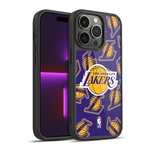 NBA Los Angeles Lakers Patterns Gel Armour Case For Apple iPhone 14 Pro