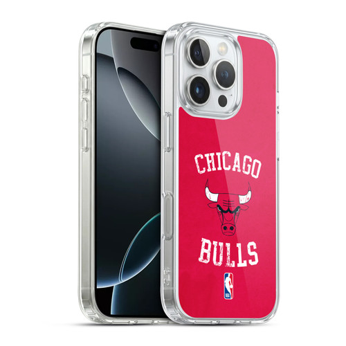 NBA Chicago Bulls Distressed Soft Gel Case for Apple iPhone 16 Pro & MagSafe