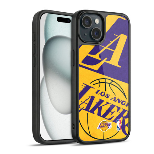 NBA Los Angeles Lakers Half Oversized Gel Armour Case For Apple iPhone 15