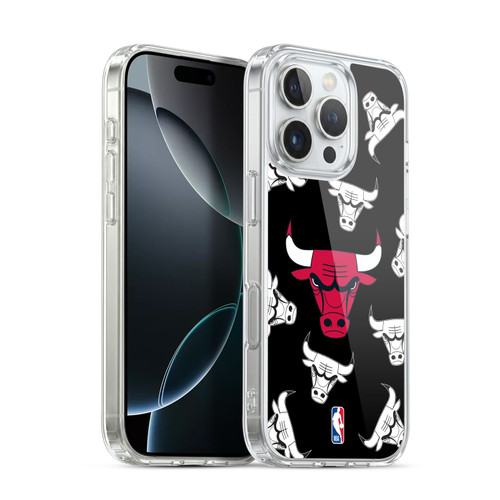 NBA Chicago Bulls Patterns Soft Gel Case for Apple iPhone 16 Pro & MagSafe