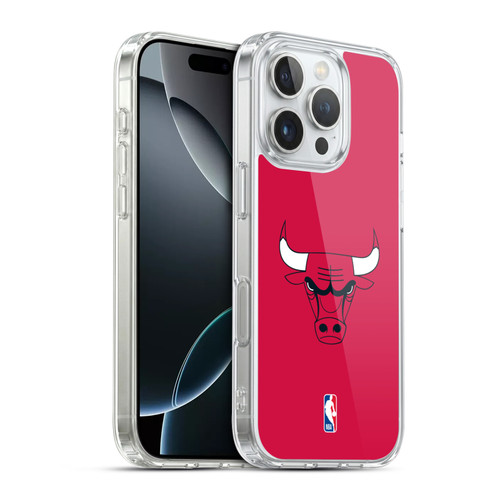 NBA Chicago Bulls Plain Soft Gel Case for Apple iPhone 16 Pro & MagSafe