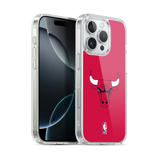 NBA Chicago Bulls Plain Soft Gel Case for Apple iPhone 16 Pro & MagSafe