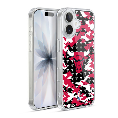 NBA Chicago Bulls Camouflage Soft Gel Case for Apple iPhone 17