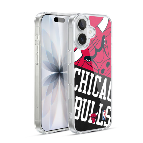 NBA Chicago Bulls Half Oversized Soft Gel Case for Apple iPhone 17