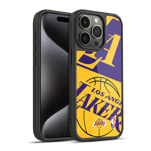 NBA Los Angeles Lakers Half Oversized Gel Armour Case For Apple iPhone 15 Pro