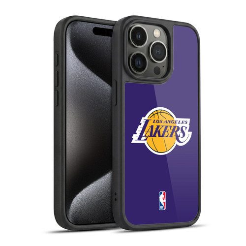 NBA Los Angeles Lakers Plain Gel Armour Case For Apple iPhone 15 Pro