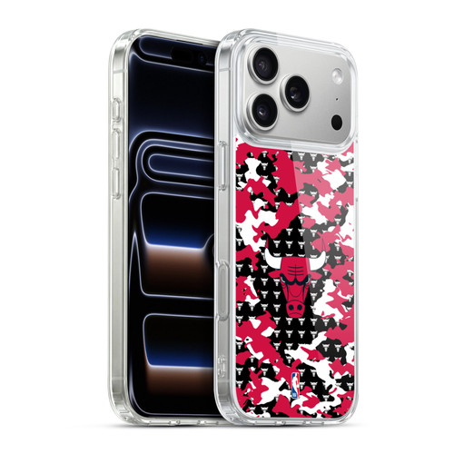 NBA Chicago Bulls Camouflage Soft Gel Case for Apple iPhone 17 Pro Max