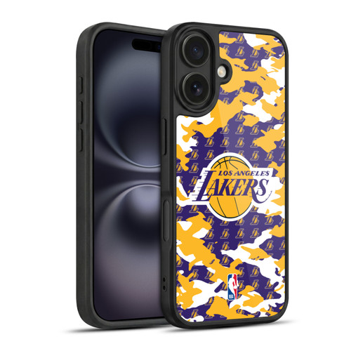 NBA Los Angeles Lakers Camouflage Gel Armour Case For Apple iPhone 16