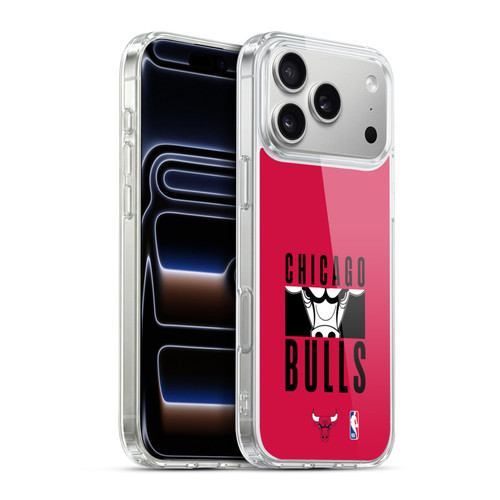 NBA Chicago Bulls Typography Soft Gel Case for Apple iPhone 17 Pro Max