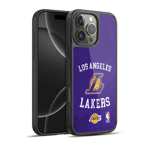 NBA Los Angeles Lakers Distressed Gel Armour Case For Apple iPhone 16 Pro Max