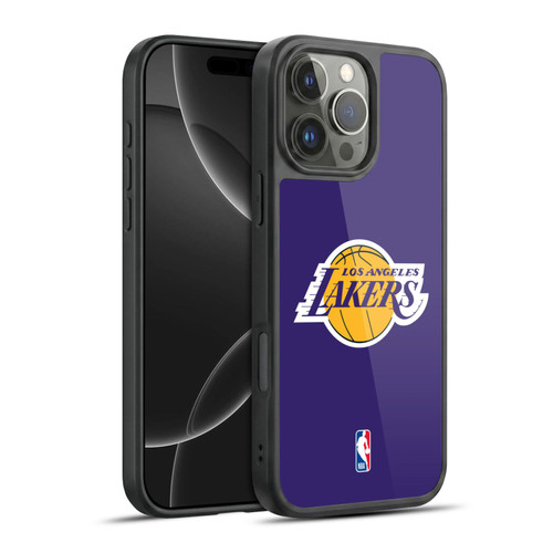 NBA Los Angeles Lakers Plain Gel Armour Case For Apple iPhone 16 Pro Max