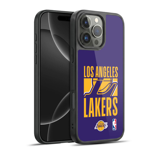 NBA Los Angeles Lakers Typography Gel Armour Case For Apple iPhone 16 Pro Max