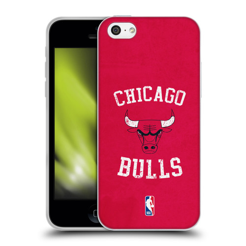 NBA Chicago Bulls Distressed Soft Gel Case for Apple iPhone 5c