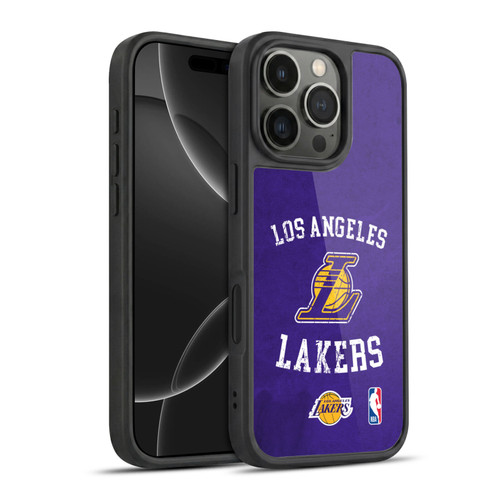 NBA Los Angeles Lakers Distressed Gel Armour Case For Apple iPhone 16 Pro