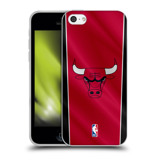 NBA Chicago Bulls Vertical Banner Soft Gel Case for Apple iPhone 5c