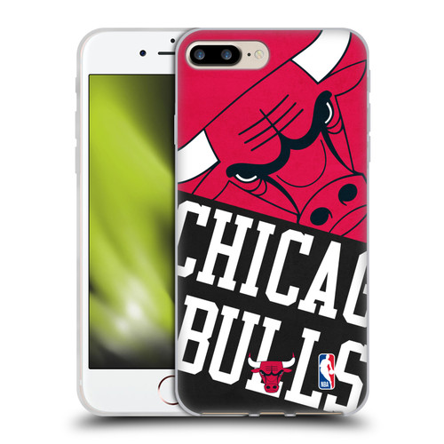 NBA Chicago Bulls Half Oversized Soft Gel Case for Apple iPhone 7 Plus / iPhone 8 Plus & MagSafe
