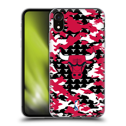 NBA Chicago Bulls Camouflage Soft Gel Case for Apple iPhone XR