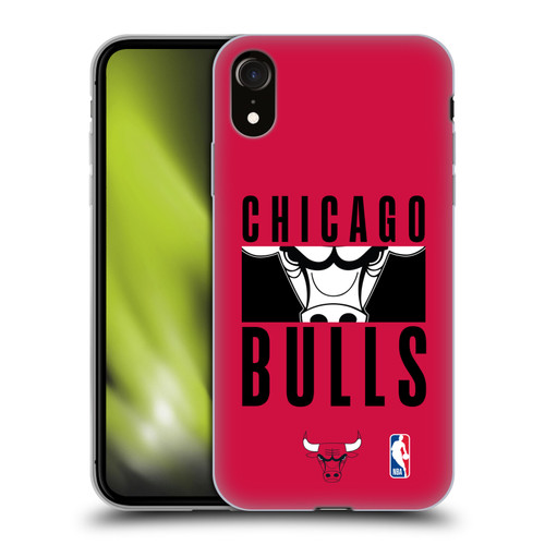 NBA Chicago Bulls Typography Soft Gel Case for Apple iPhone XR