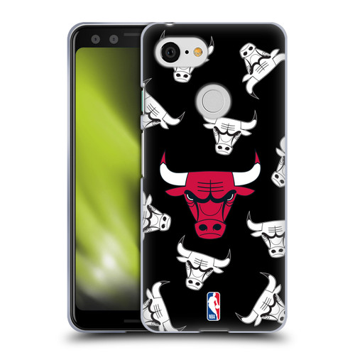 NBA Chicago Bulls Patterns Soft Gel Case for Google Pixel 3