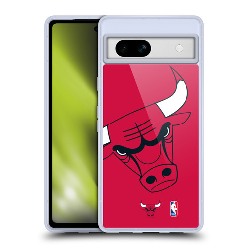 NBA Chicago Bulls Oversized Soft Gel Case for Google Pixel 7a