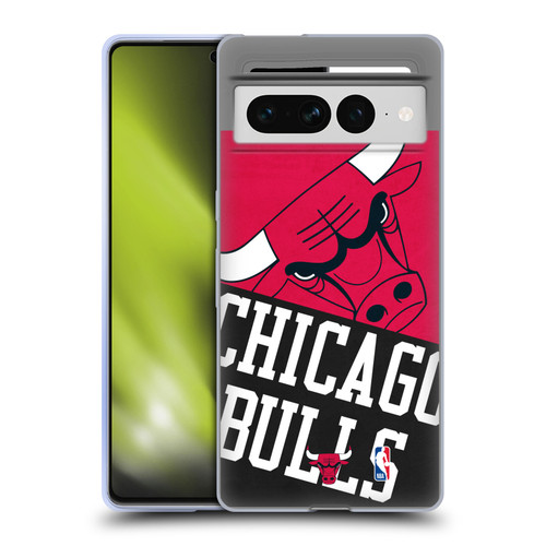 NBA Chicago Bulls Half Oversized Soft Gel Case for Google Pixel 7 Pro
