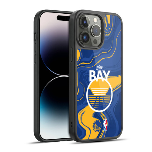 NBA Golden State Warriors Marble Agates Gel Armour Case For Apple iPhone 14 Pro Max