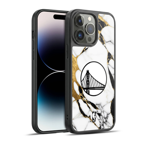 NBA Golden State Warriors White Marble Gel Armour Case For Apple iPhone 14 Pro Max